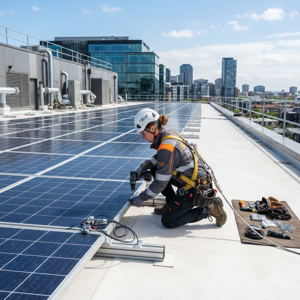 Solar panel installation